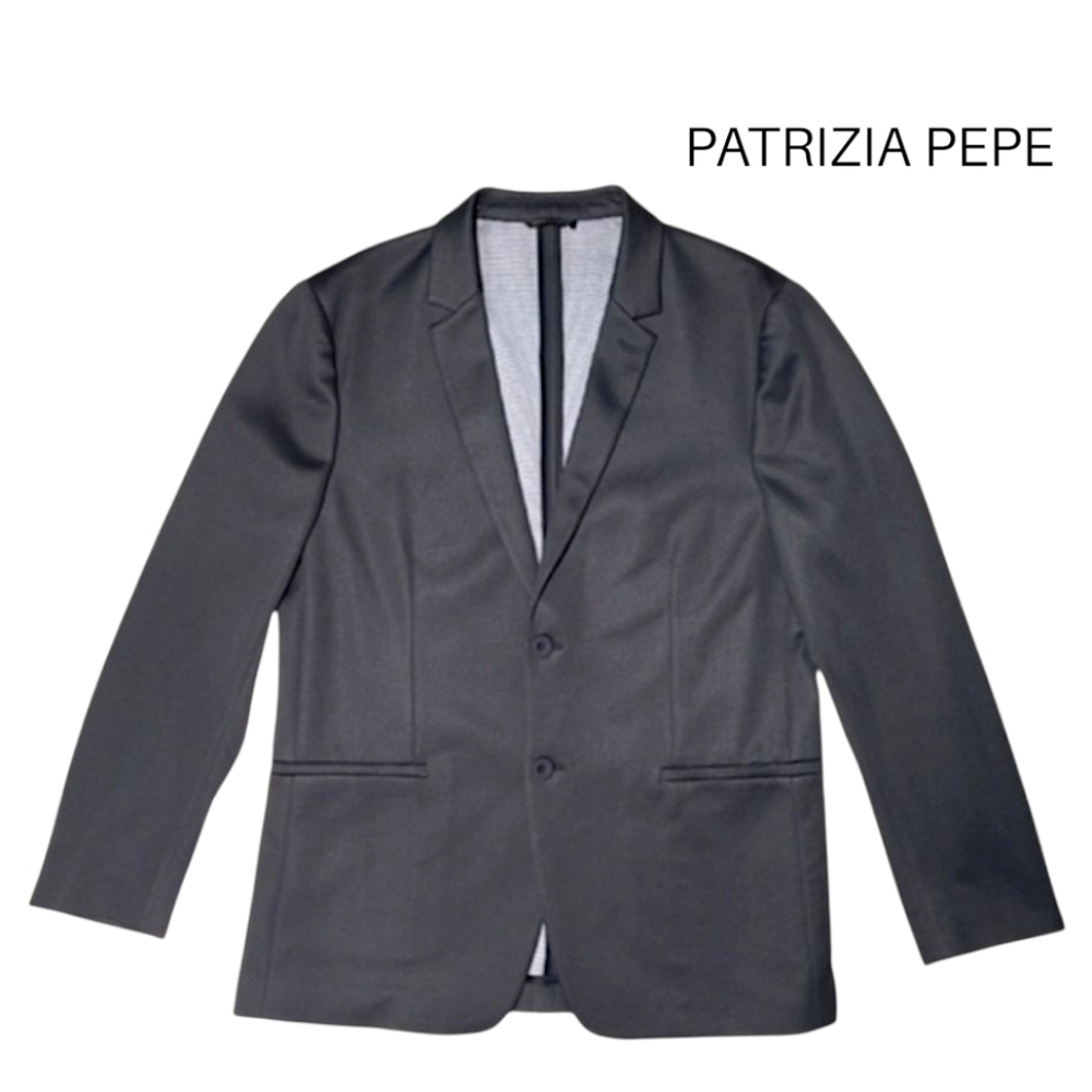 Patrizia Pepe Men's Black ltalian Designer Blazer EU 52 / US 42 Modern Fit - Picture 14 of 14